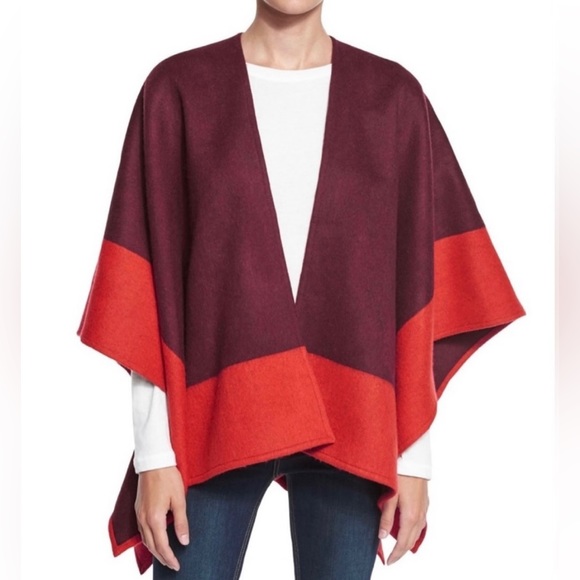 Brand new Rag & Bone Double Faced Wrap/Poncho, Reversible, 100% Merino Wool NWT - Picture 1 of 7